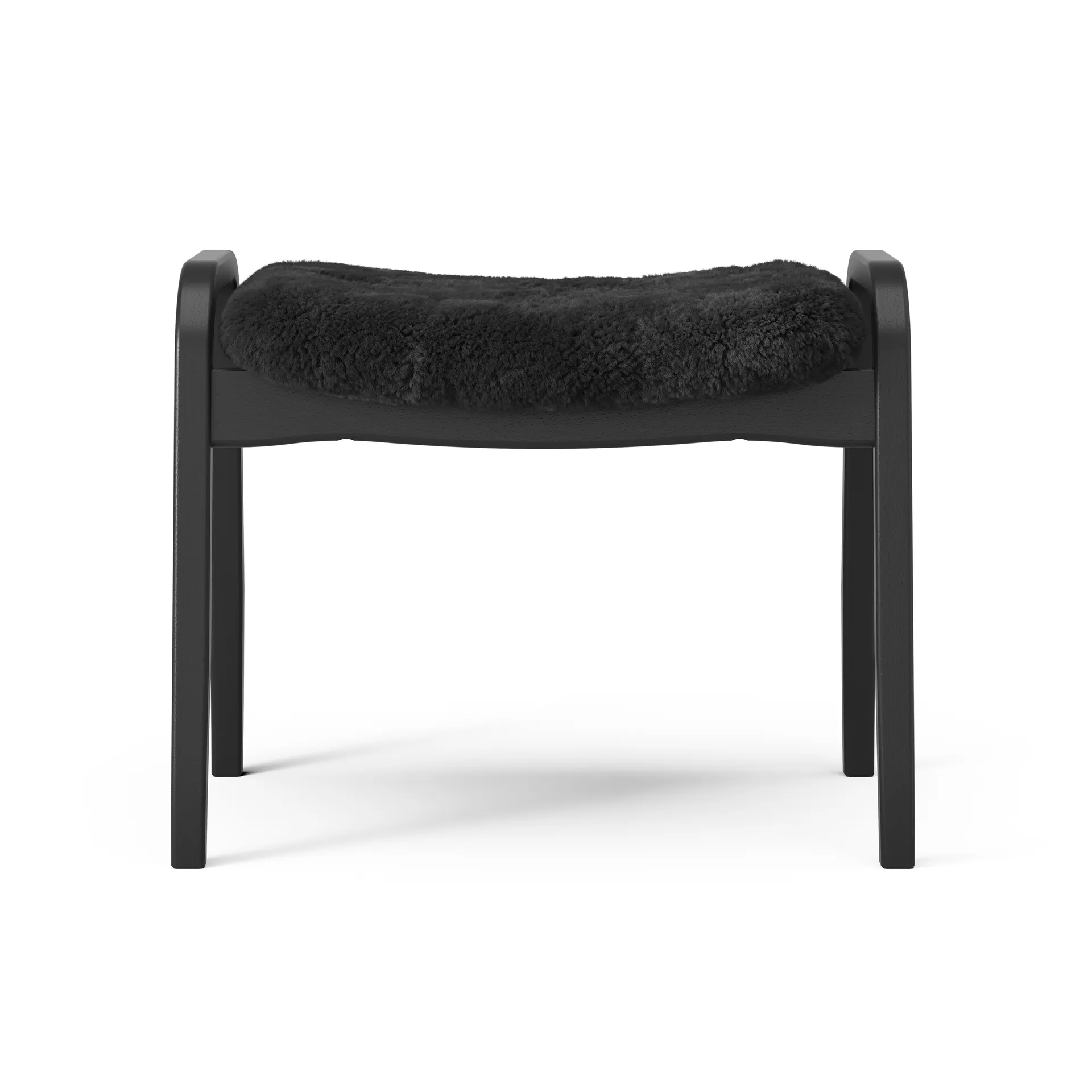 Fauteuil et repose-pieds Lamino Black Edition, Noir Swedese