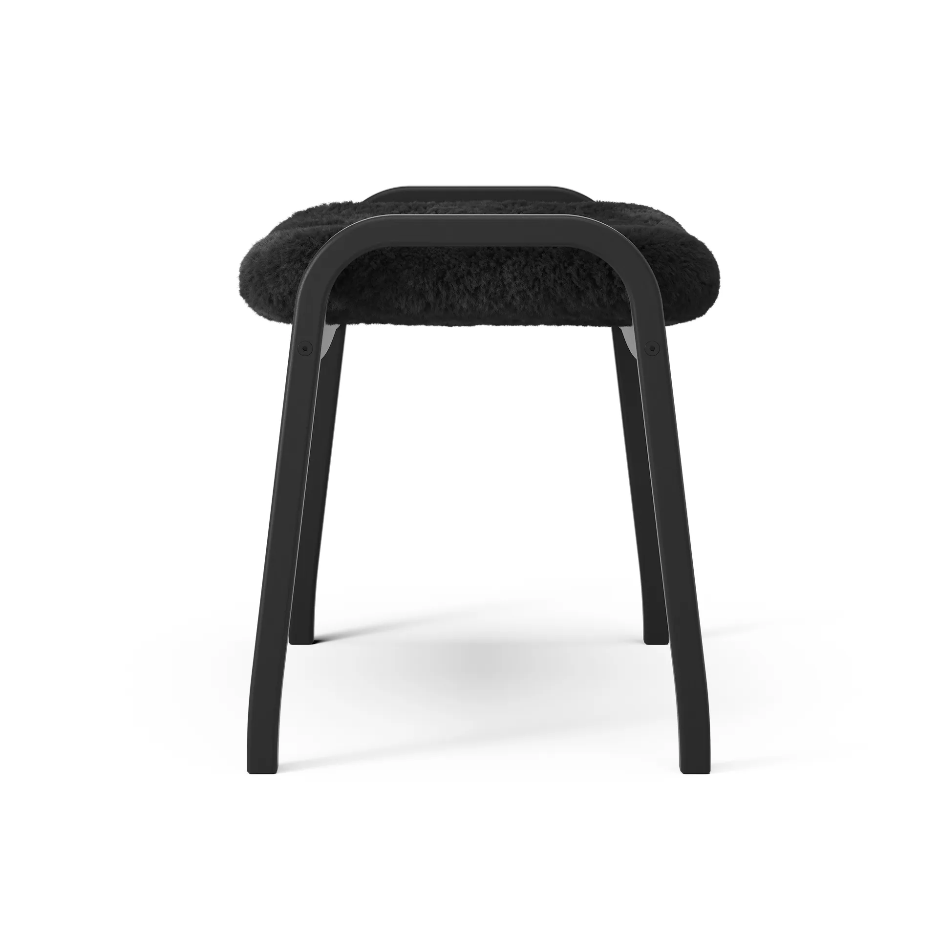 Fauteuil et repose-pieds Lamino Black Edition, Noir Swedese