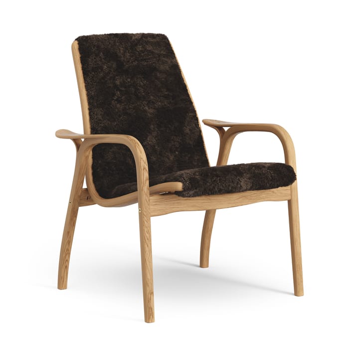 Fauteuil Laminett chêne huilé/peau de mouton - Espresso (marron) - Swedese