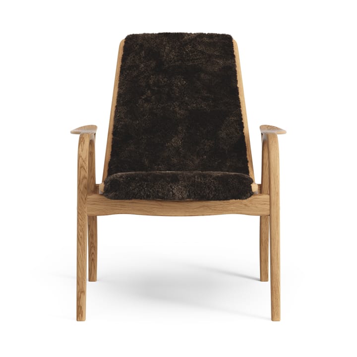 Fauteuil Laminett chêne huilé/peau de mouton - Espresso (marron) - Swedese