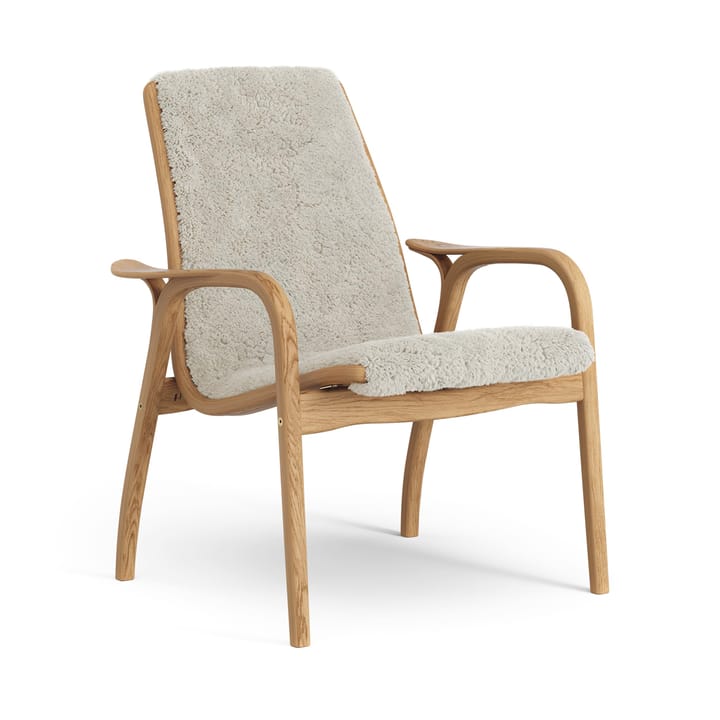 Fauteuil Laminett chêne huilé/peau de mouton - Moonlight (beige) - Swedese