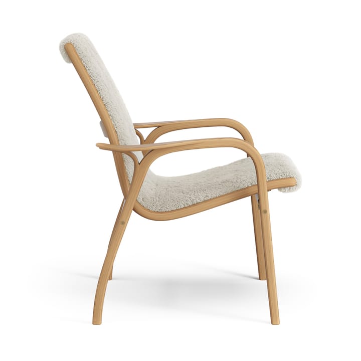 Fauteuil Laminett chêne huilé/peau de mouton, Moonlight (beige) Swedese