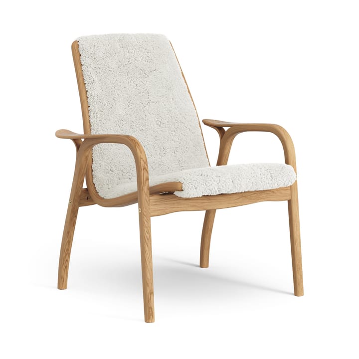 Fauteuil Laminett chêne huilé/peau de mouton - Offwhite (blanc) - Swedese