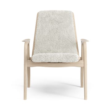 Fauteuil Laminett chêne pigmenté blanc/peau de mouton - Offwhite (blanc) - Swedese