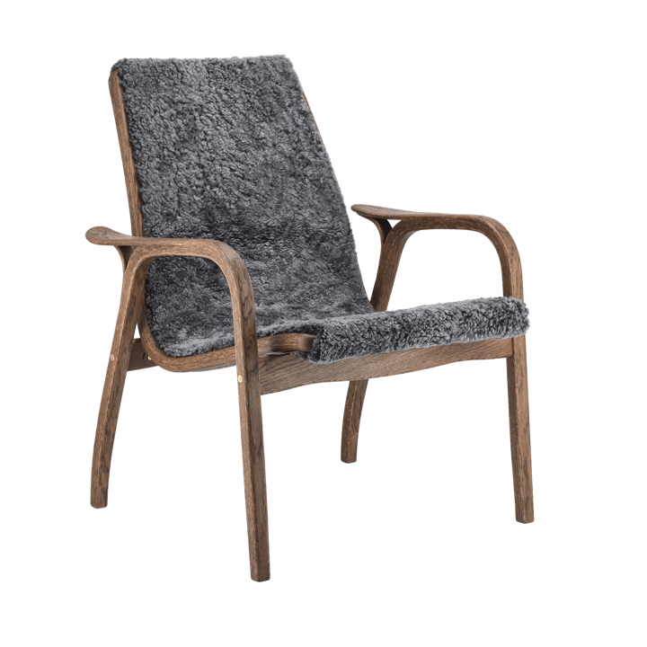 Fauteuil Laminett chêne/peau de mouton Special Edition  - Rubio Monocoat Chocolate-Charcoal - Swedese