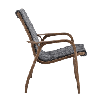 Fauteuil Laminett chêne/peau de mouton Special Edition  - Rubio Monocoat Chocolate-Charcoal - Swedese