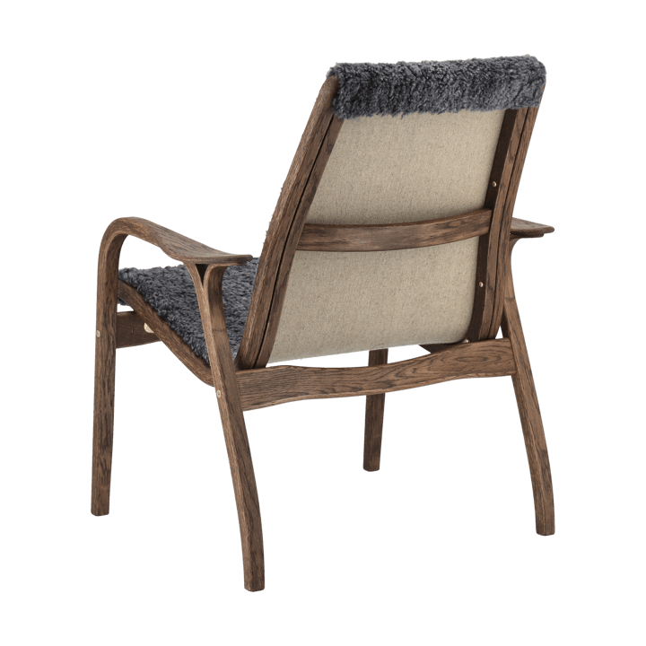 Fauteuil Laminett chêne/peau de mouton Special Edition  - Rubio Monocoat Chocolate-Charcoal - Swedese