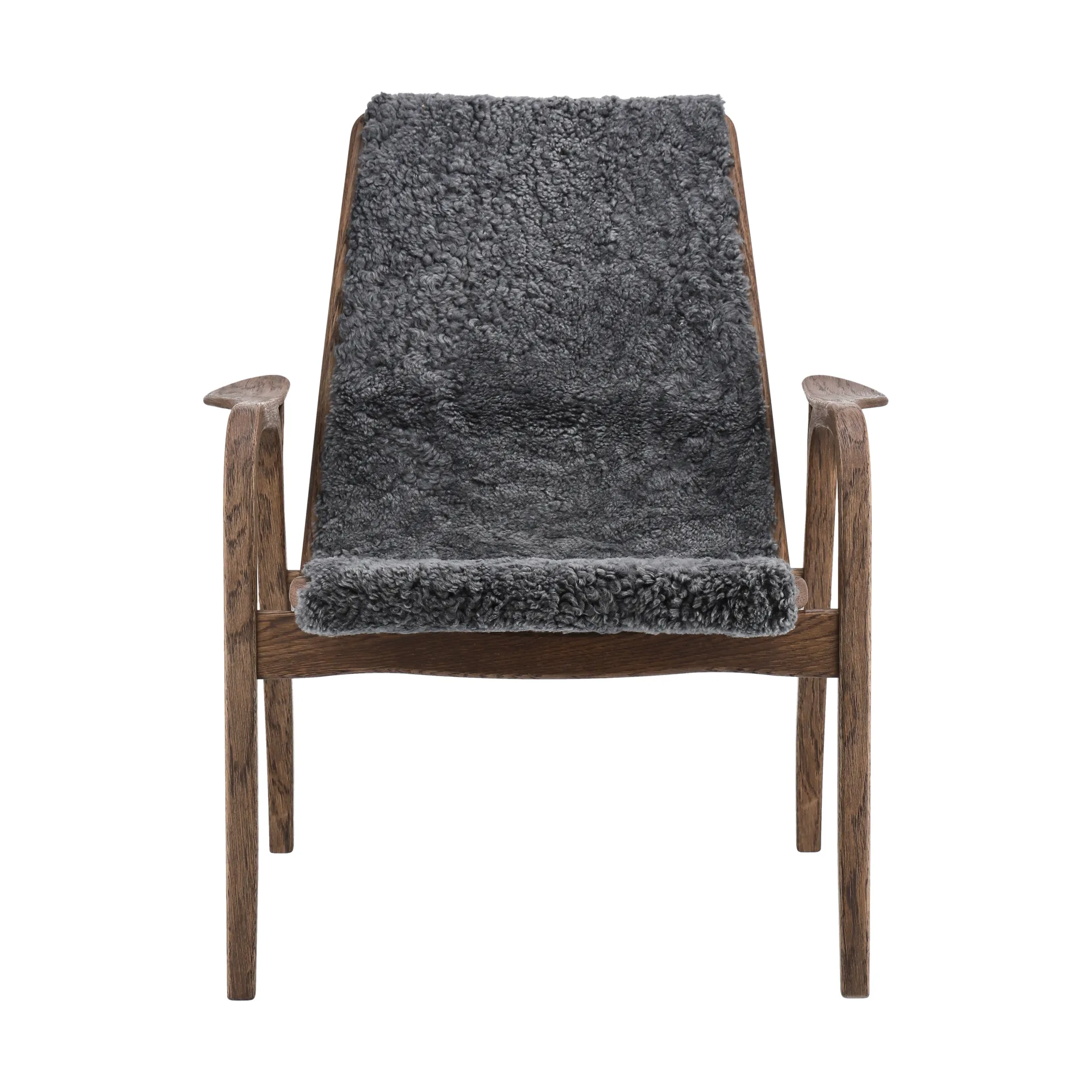 Fauteuil Laminett chêne/peau de mouton Special Edition , Rubio Monocoat Chocolate-Charcoal Swedese