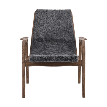 Fauteuil Laminett chêne/peau de mouton Special Edition  - Rubio Monocoat Chocolate-Charcoal - Swedese