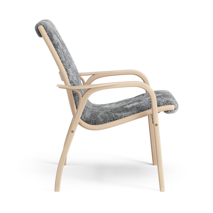 Fauteuil Laminett hêtre laqué/peau de mouton, Scandinavian Grey (gris) Swedese