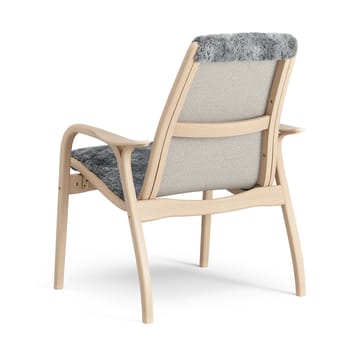 Fauteuil Laminett hêtre laqué/peau de mouton - Scandinavian Grey (gris) - Swedese