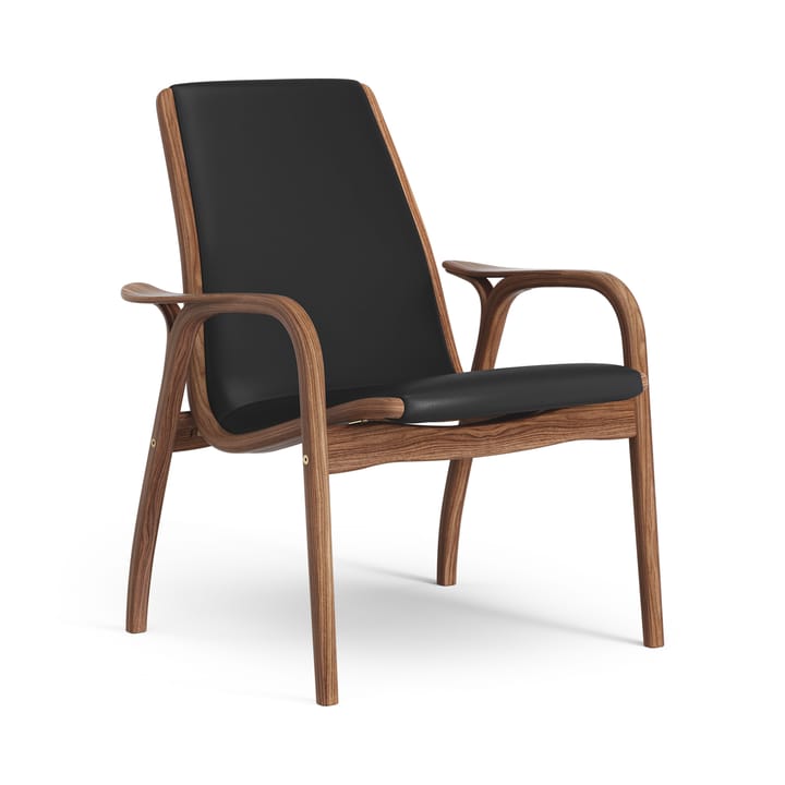 Fauteuil Laminett noyer huilé/cuir, Baltique 99011 Swedese