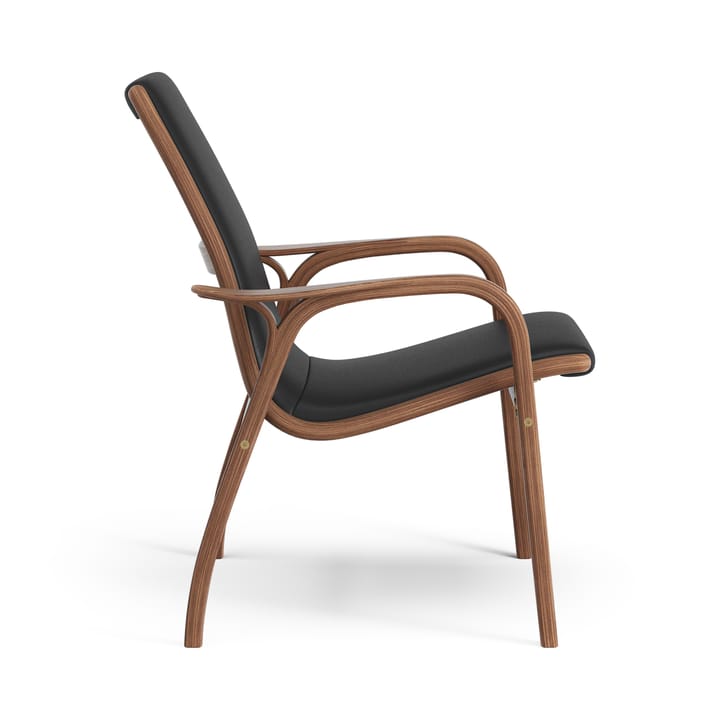 Fauteuil Laminett noyer huilé/cuir, Baltique 99011 Swedese
