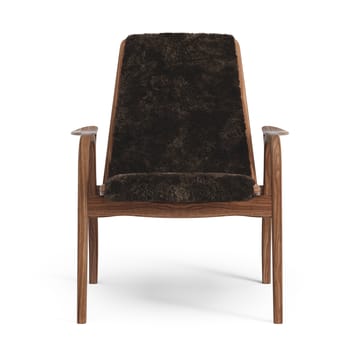 Fauteuil Laminett noyer huilé/peau de mouton - Espresso (marron) - Swedese