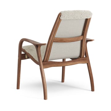 Fauteuil Laminett noyer huilé/peau de mouton - Moonlight (beige) - Swedese