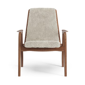 Fauteuil Laminett noyer huilé/peau de mouton - Moonlight (beige) - Swedese