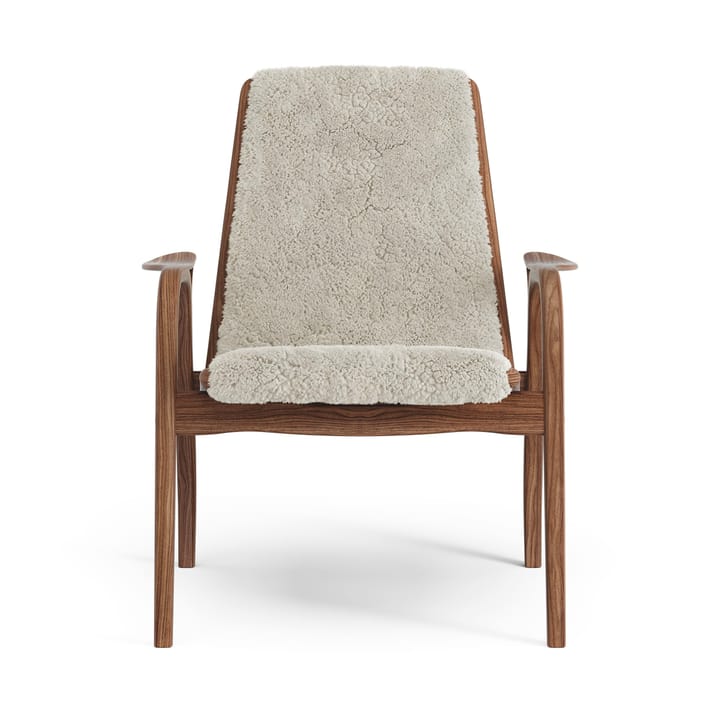 Fauteuil Laminett noyer huilé/peau de mouton - Moonlight (beige) - Swedese