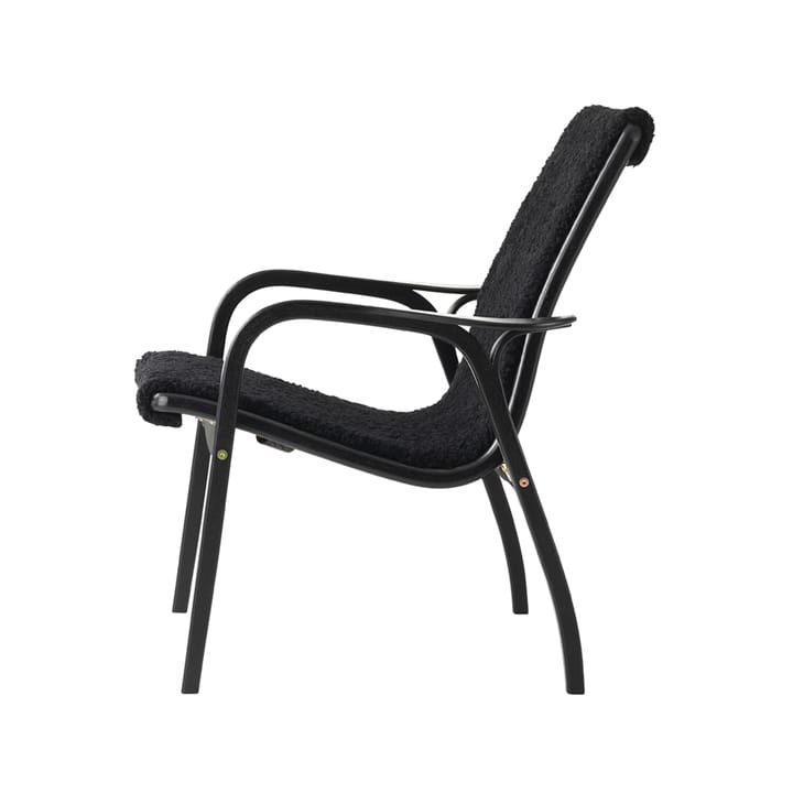 Fauteuil Laminett - Peau de mouton black-hêtre lasuré noir - Swedese