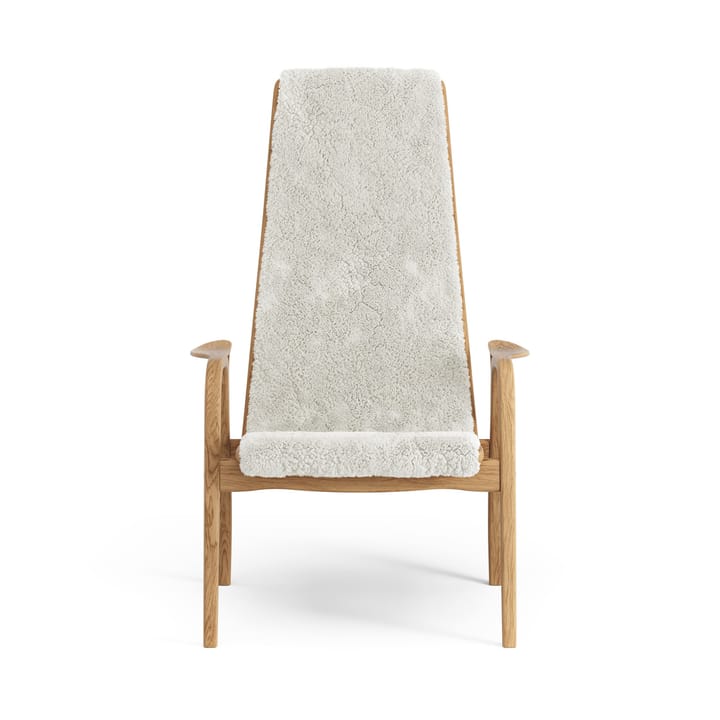 Fauteuil Lamino chêne huilé/peau de mouton, Offwhite (blanc) Swedese