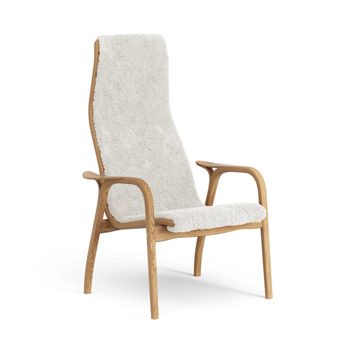 Fauteuil Lamino chêne huilé/peau de mouton - Offwhite (blanc) - Swedese