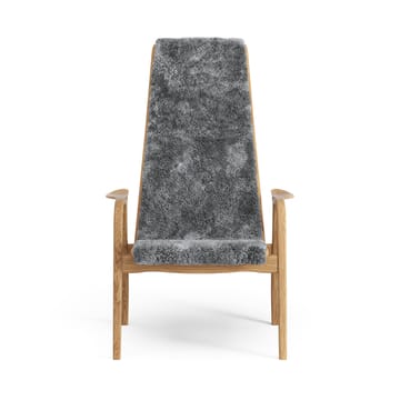 Fauteuil Lamino chêne huilé/peau de mouton - Scandinavian Grey (gris) - Swedese