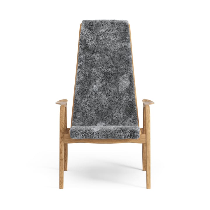 Fauteuil Lamino chêne huilé/peau de mouton - Scandinavian Grey (gris) - Swedese