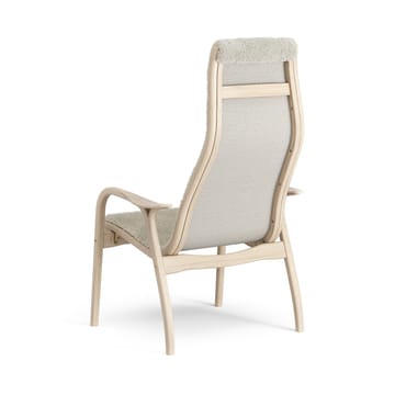 Fauteuil Lamino chêne pigmenté blanc/peau de mouton - Moonlight (beige) - Swedese