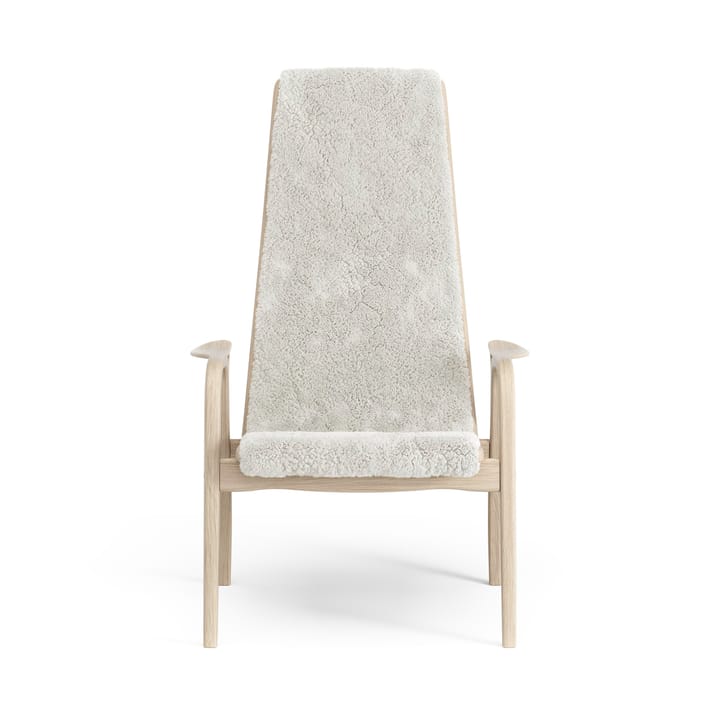 Fauteuil Lamino chêne pigmenté blanc/peau de mouton - Offwhite (blanc) - Swedese