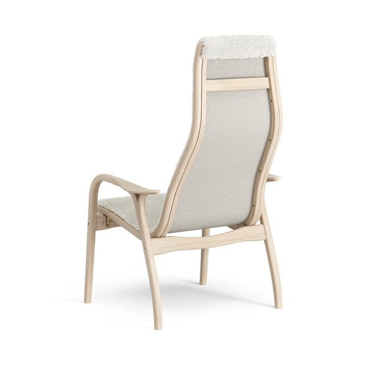 Fauteuil Lamino chêne pigmenté blanc/peau de mouton - Offwhite (blanc) - Swedese