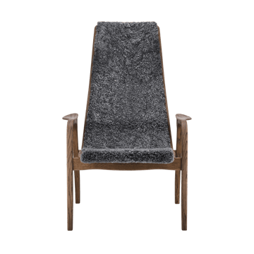 Fauteuil Lamino chêne/peau de mouton Special Edition - Rubio Monocoat Chocolate-Charcoal - Swedese