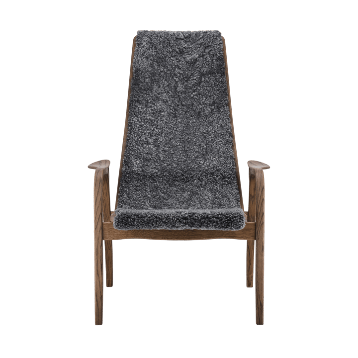 Fauteuil Lamino chêne/peau de mouton Special Edition - Rubio Monocoat Chocolate-Charcoal - Swedese