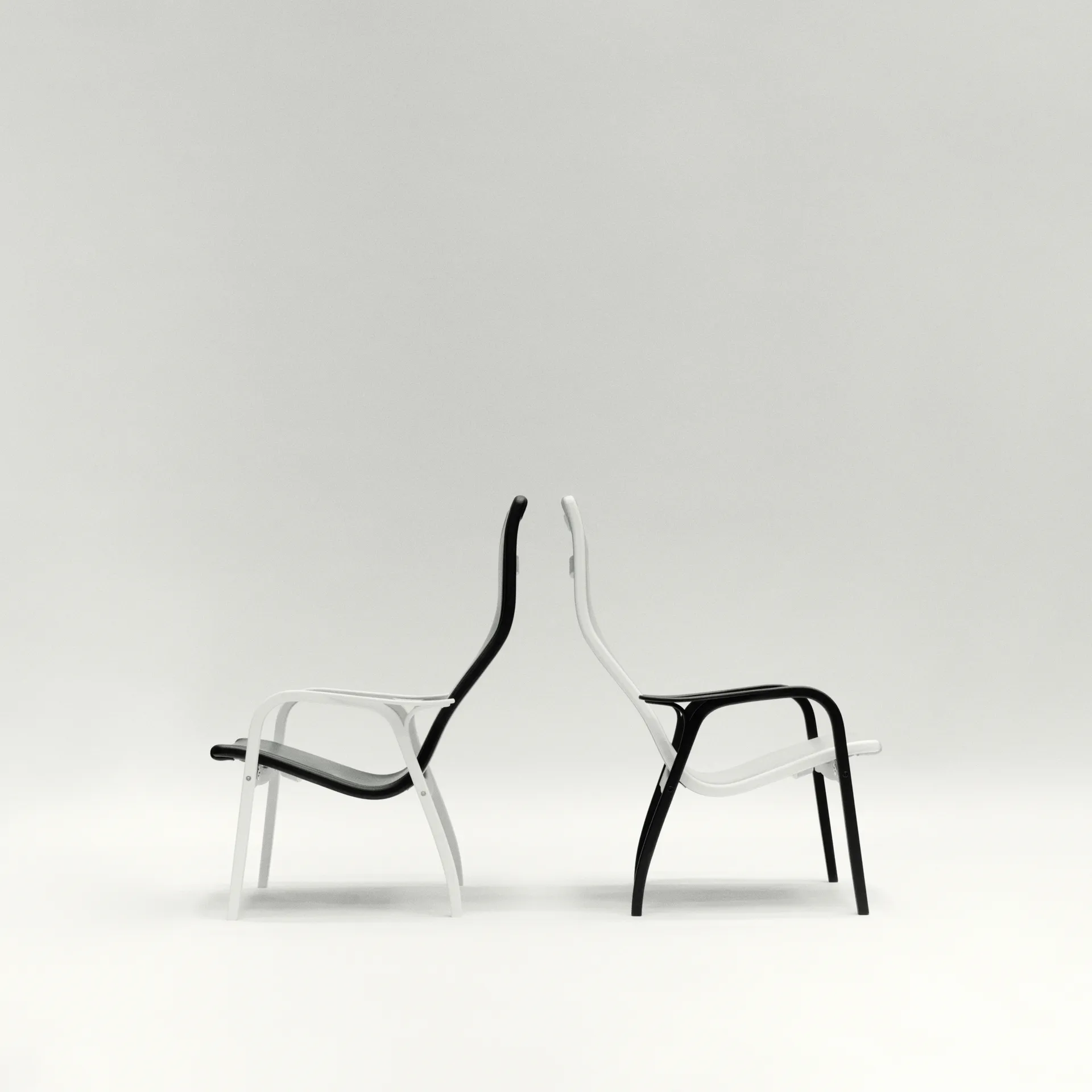 Fauteuil Lamino Duality, Noir émaillé Swedese