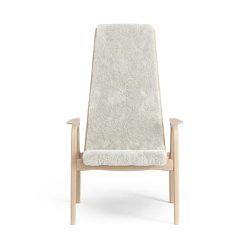 Fauteuil Lamino hêtre laqué/peau de mouton - Offwhite (blanc) - Swedese