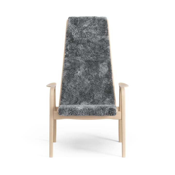 Fauteuil Lamino hêtre laqué/peau de mouton - Scandinavian Grey (gris) - Swedese