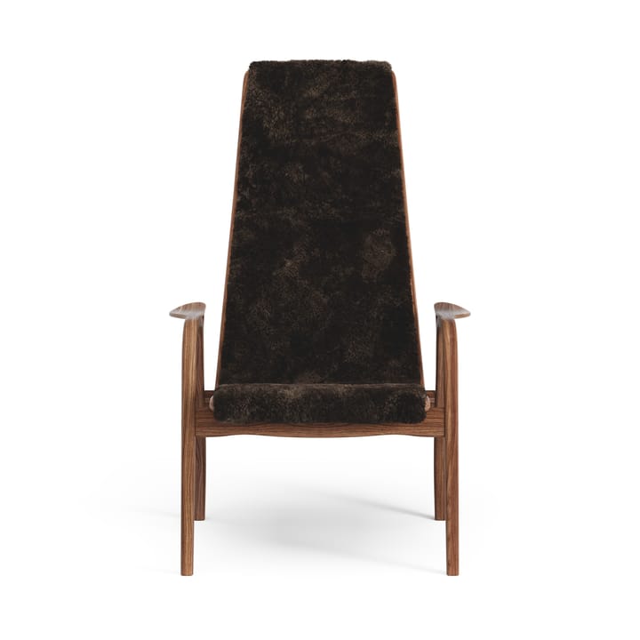 Fauteuil Lamino noyer huilé/peau de mouton - Espresso (marron) - Swedese