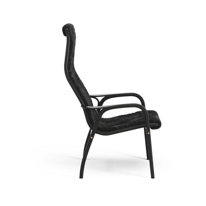 Fauteuil Lamino - Peau de mouton black-hêtre lasuré noir - Swedese