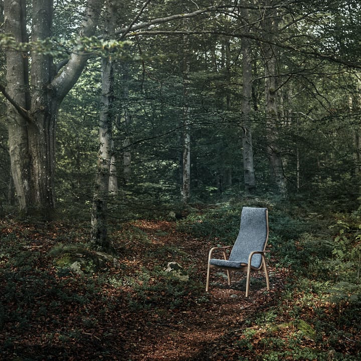 Fauteuil Lamino - peau de mouton sahara, noyer laqué - Swedese