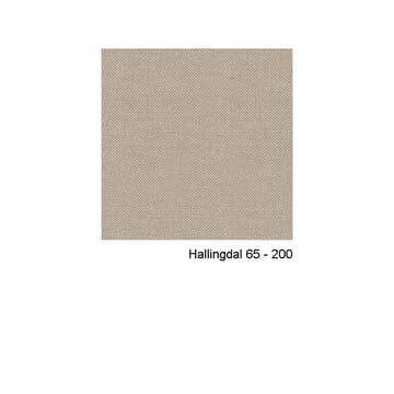 Fauteuil Pillo - tissu hallingdal 65 200 offwhite, chrome, pied pivotant à 4 branches - Swedese