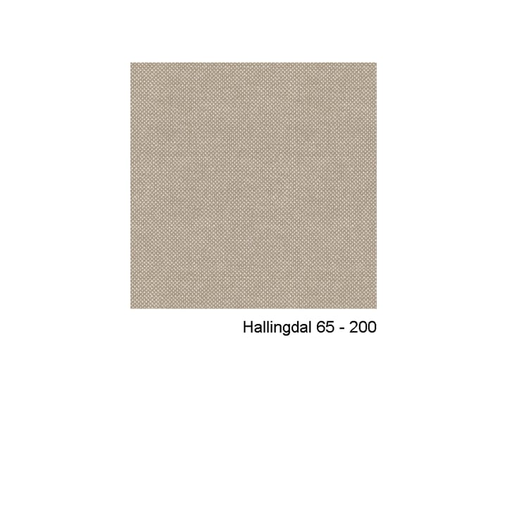 Fauteuil Pillo, tissu hallingdal 65 200 offwhite, chrome, pied pivotant à 4 branches Swedese