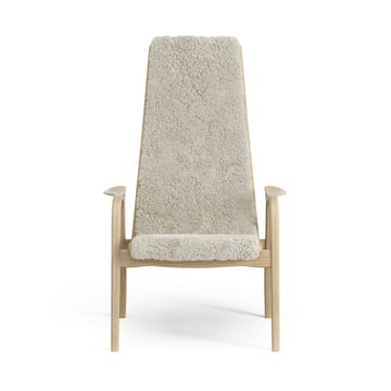 Fauteuil pour enfant Lamini chêne laqué/peau de mouton - Moonlight (beige) - Swedese