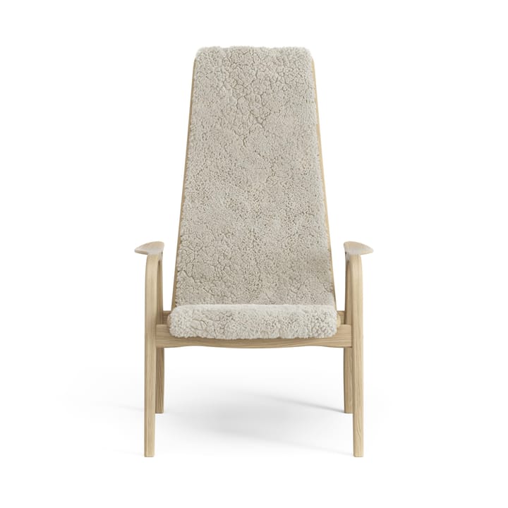 Fauteuil pour enfant Lamini chêne laqué/peau de mouton - Moonlight (beige) - Swedese