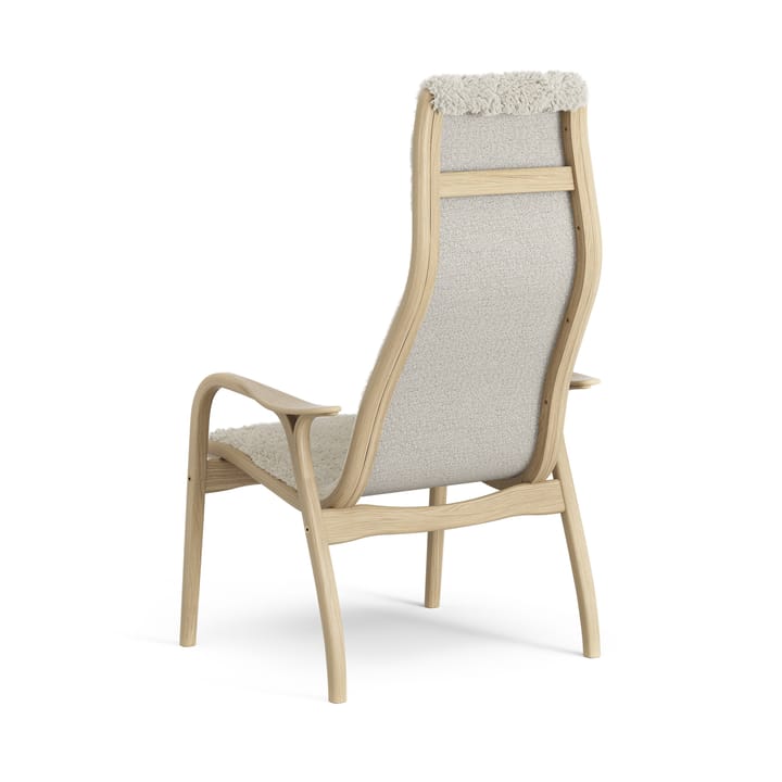 Fauteuil pour enfant Lamini chêne laqué/peau de mouton - Moonlight (beige) - Swedese