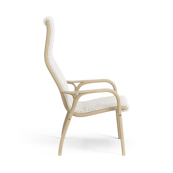 Fauteuil pour enfant Lamini chêne laqué/peau de mouton, Offwhite (blanc) Swedese