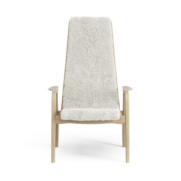 Fauteuil pour enfant Lamini chêne laqué/peau de mouton - Offwhite (blanc) - Swedese