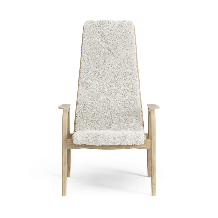 Fauteuil pour enfant Lamini chêne laqué/peau de mouton - Offwhite (blanc) - Swedese