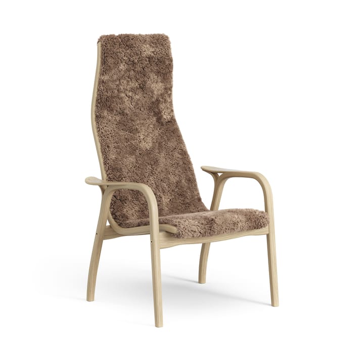 Fauteuil pour enfant Lamini chêne laqué/peau de mouton - Sahara (marron nougat) - Swedese