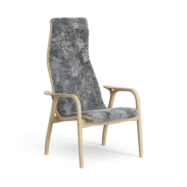 Fauteuil pour enfant Lamini chêne laqué/peau de mouton - Scandinavian Grey (gris) - Swedese