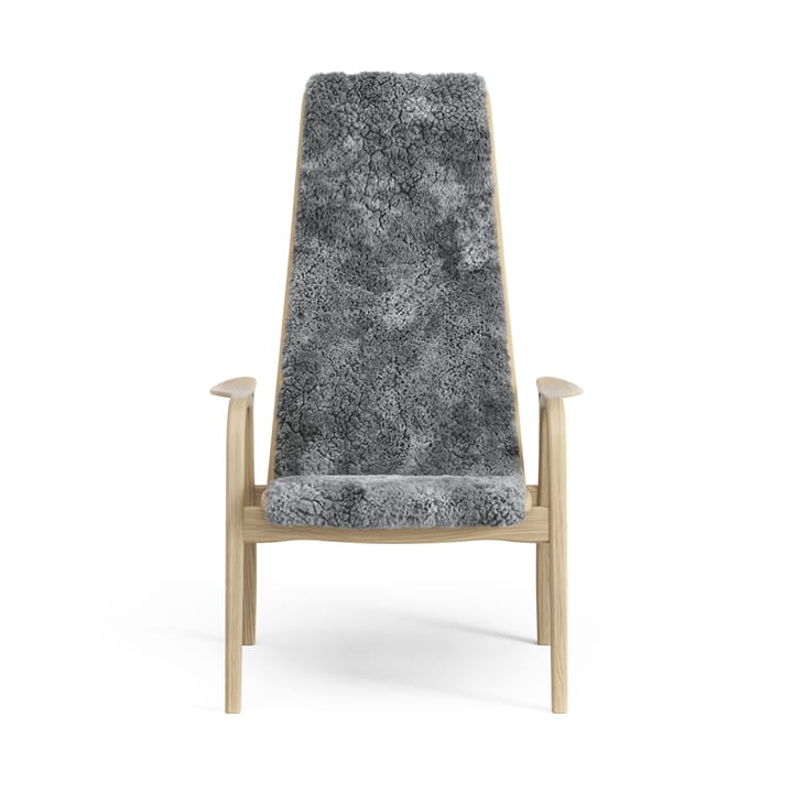 Fauteuil pour enfant Lamini chêne laqué/peau de mouton - Scandinavian Grey (gris) - Swedese