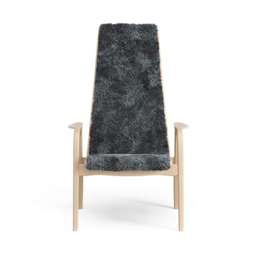 Fauteuil pour enfant Lamini hêtre laqué/peau de mouton - Charcoal (gris foncé) - Swedese