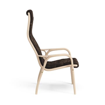 Fauteuil pour enfant Lamini hêtre laqué/peau de mouton - Espresso (marron) - Swedese